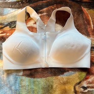 Brooks dare zip 2.0 bra~light blue, M/L